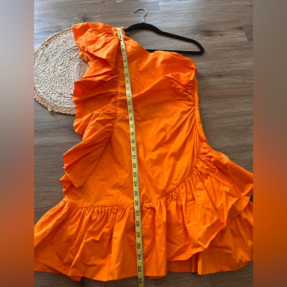 LENA One Shoulder Ruffle Mini Dress - Picture 4 of 10